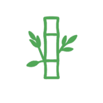 Ícone verde de um bambu